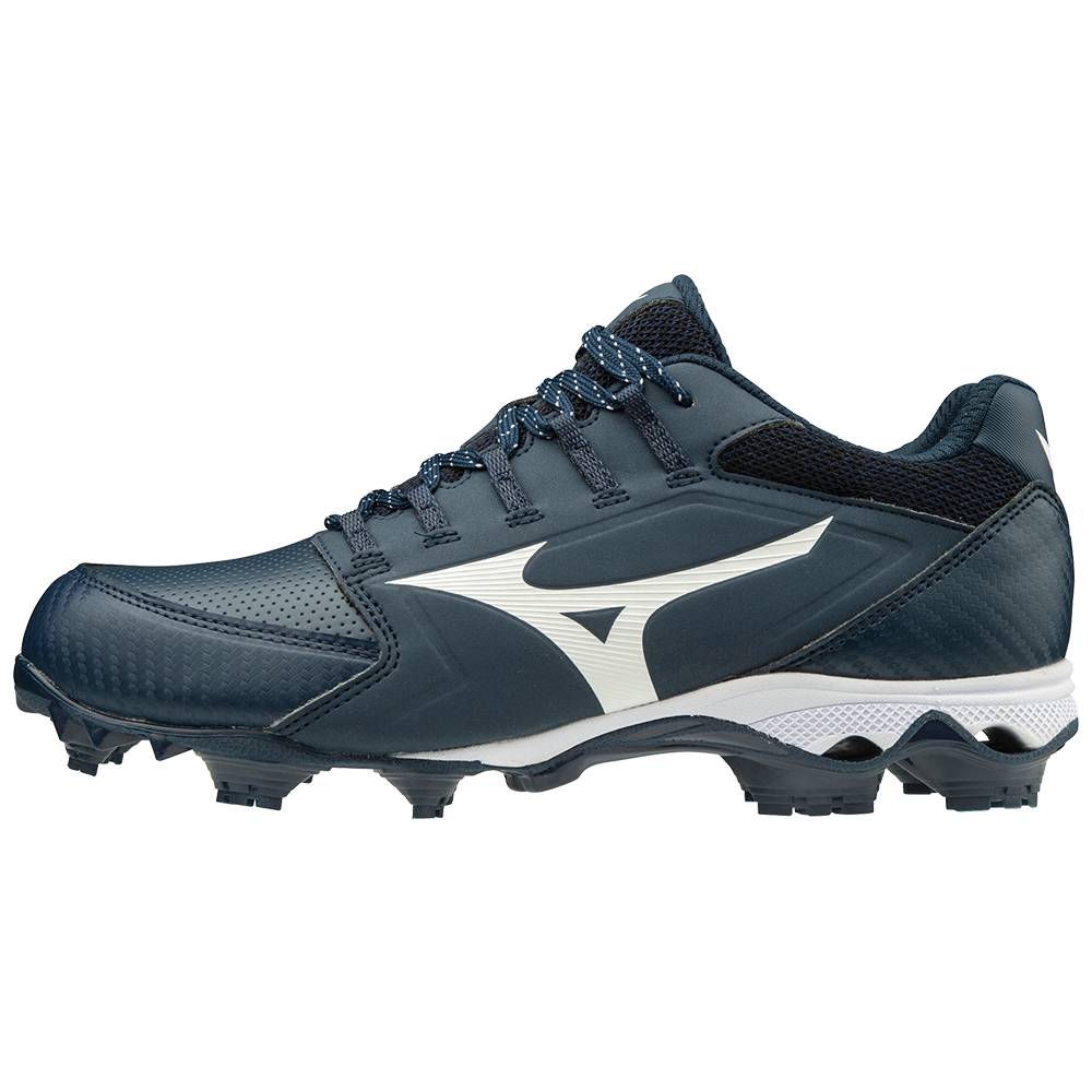 Womens Mizuno 9-Spike Advanced Finch Elite 4 TPU Molded Softball Cleats Navy/White Philippines (CFUO